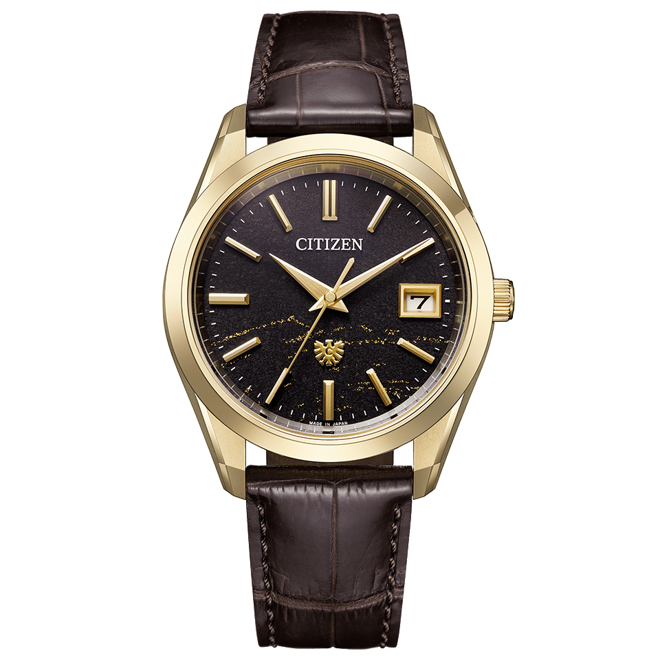 高精度 年差±５秒 エコ・ドライブ　スーパーチタニウム 和紙文字板モデル　AQ4103-16W Iconic Nature Collection秋 世界限定400本