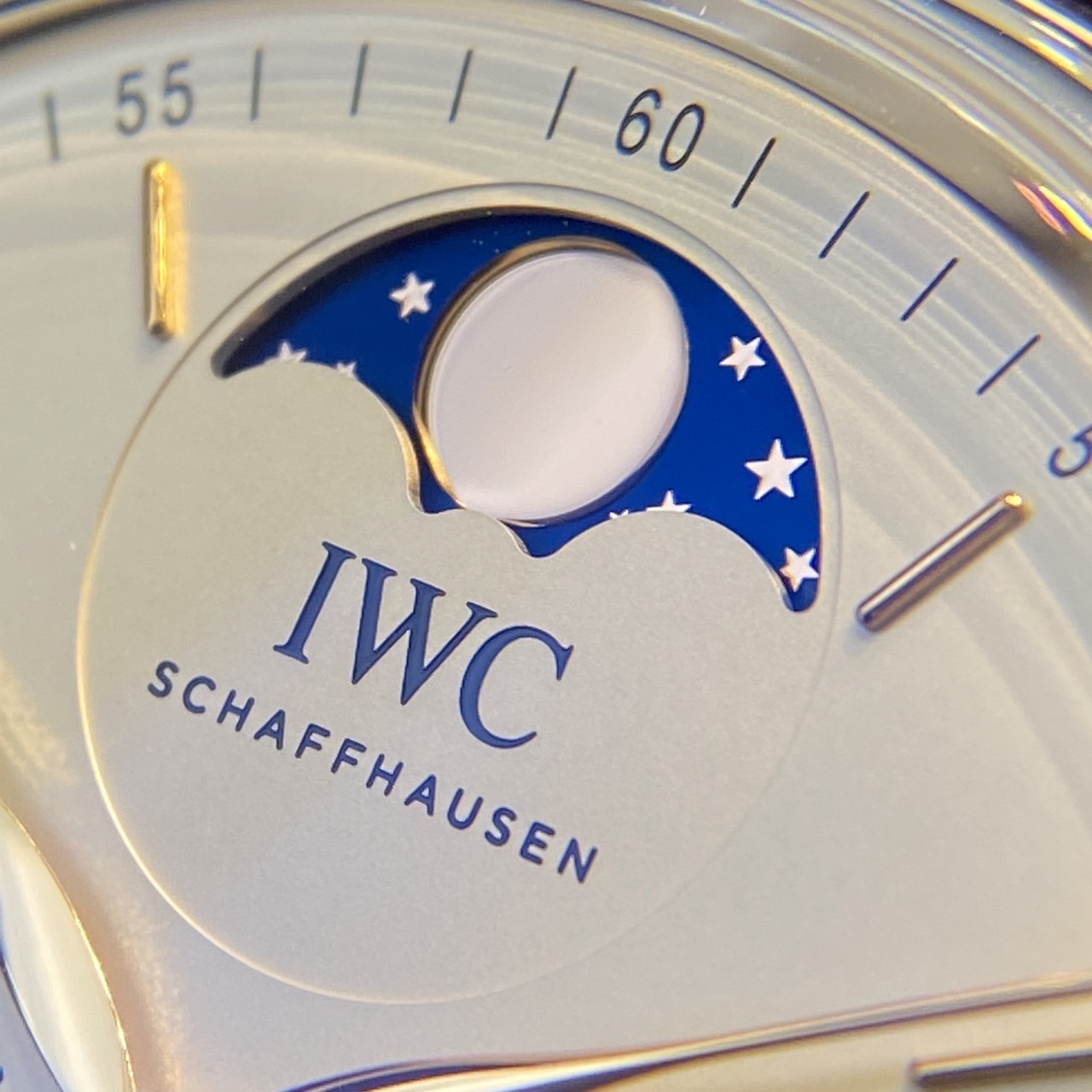 IWC　ポートフィノ　ハンドワインド　ムーンフェイズ