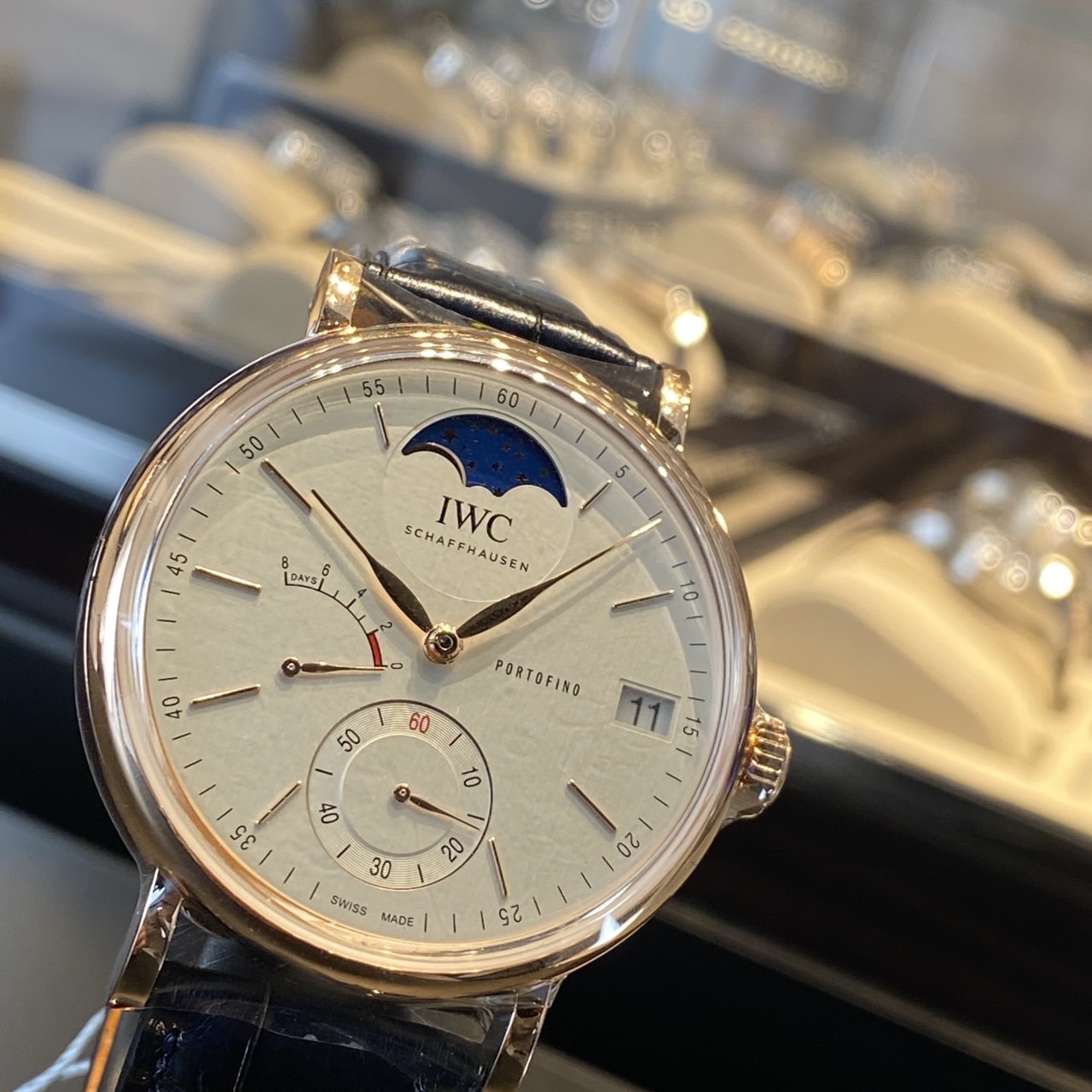 IWC　ポートフィノ　ハンドワインド　ムーンフェイズ