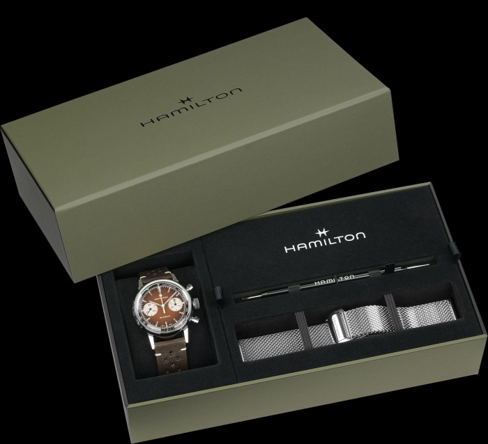 イントラマティック クロノグラフ H ブラウン 40mm  H38429591