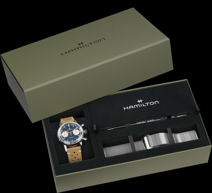 イントラマティック クロノグラフ H ブルー 40mm  H38429541