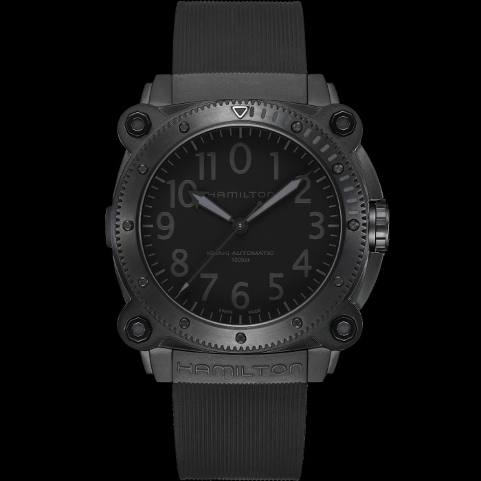カーキ ネイビー ビロウ ゼロ 46mm ブラック H78505330
