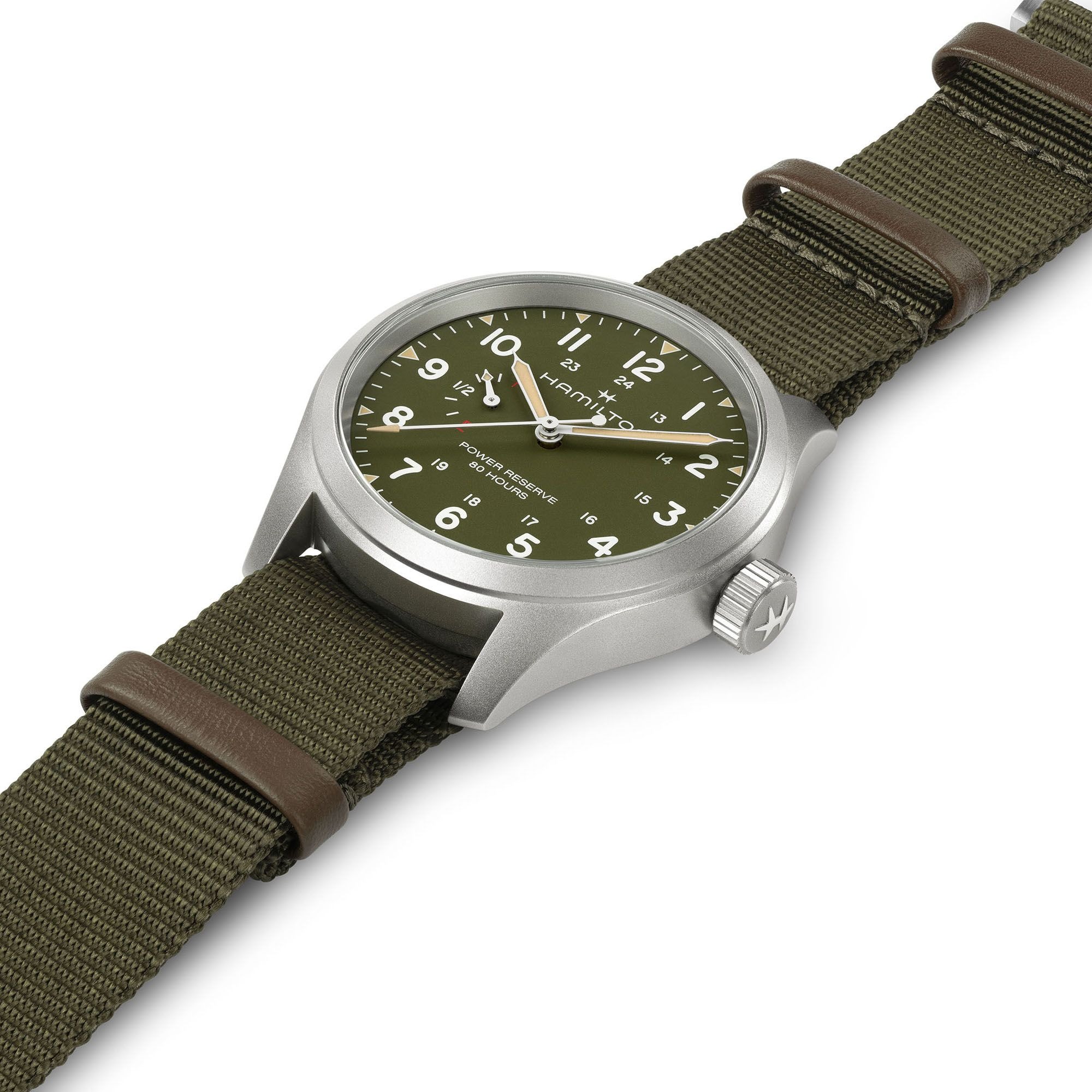 カーキ フィールド  メカニカル  パワーリザーブ  40mm グリーン  H69509960 
