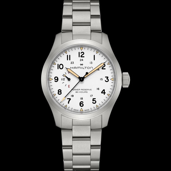 カーキフィールド  メカニカル  パワーリザーブ  40mm  ホワイト  H69509110