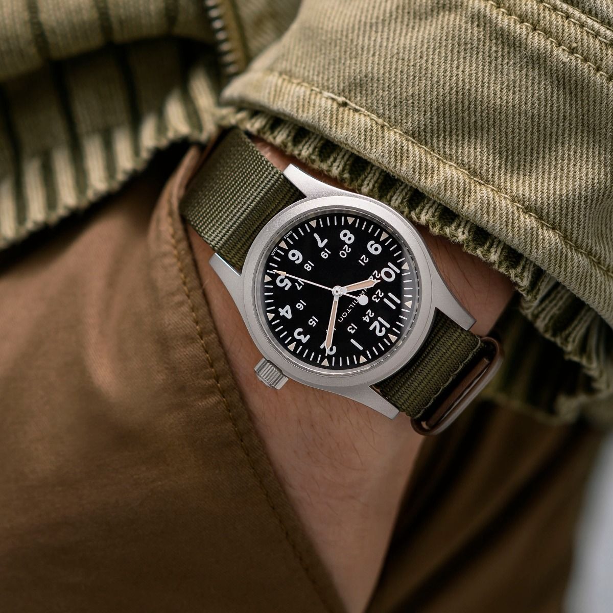 カーキ フィールド メカニカル 38mm H69439931