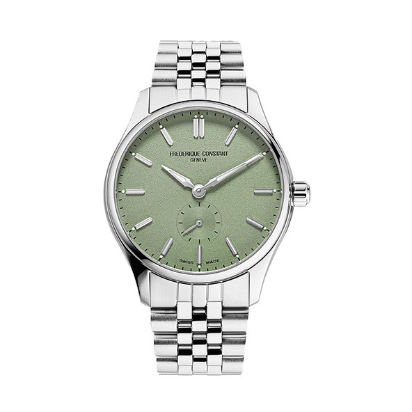 クラシック インデックス スモールセコンド オートマチック  39mm  オリーブグリーン  FC-530GR3B6B