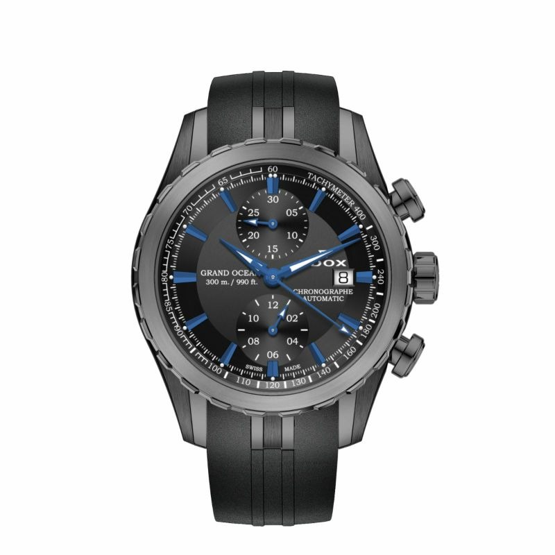 グランドオーシャン クロノグラフ オートマティック  43mm  ブラック   09800-357GNCA-NIBU