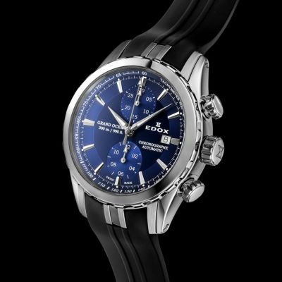 グランドオーシャン クロノグラフ オートマティック  43mm  ブルー  09800-3CA-BUIN