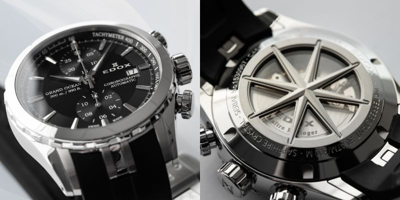 グランドオーシャン クロノグラフ オートマティック  43mm  ブラック  09800-3CA-NIN