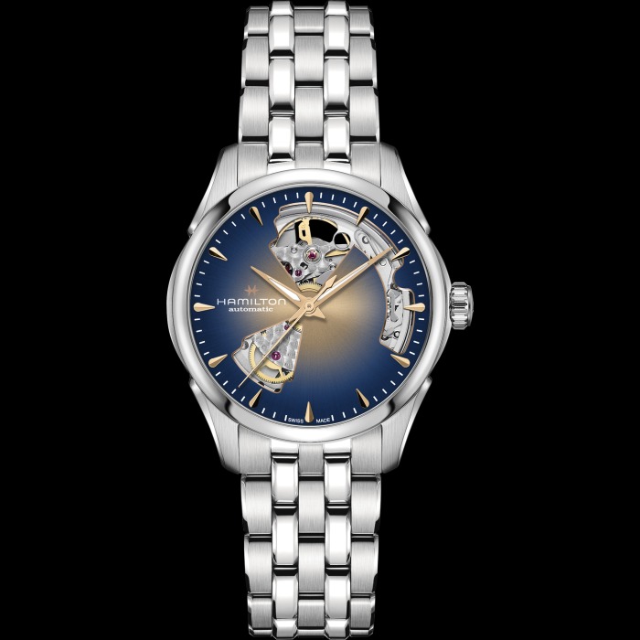  ジャズマスター  オープンハート レディ オート 36mm  シャンパンカラー H32215101