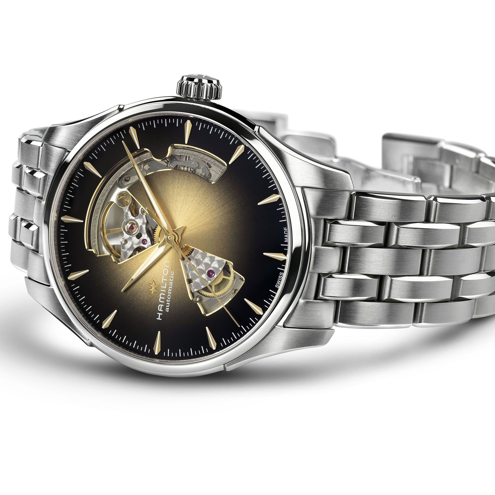 ジャズマスター  オープンハート  シャンパンカラー  40mm  H32675101