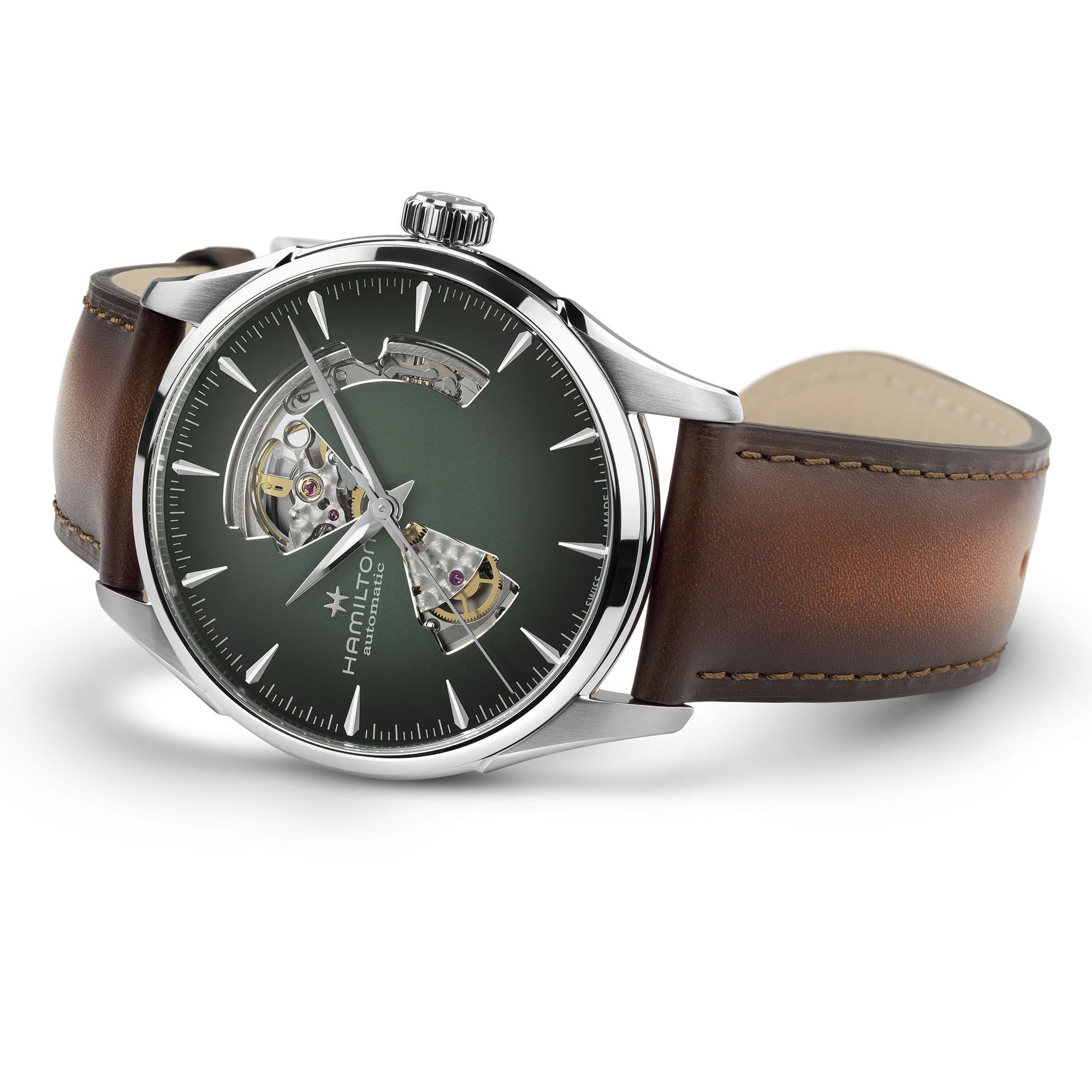 ジャズマスター  オープンハート  グリーン  42mm  H32705560