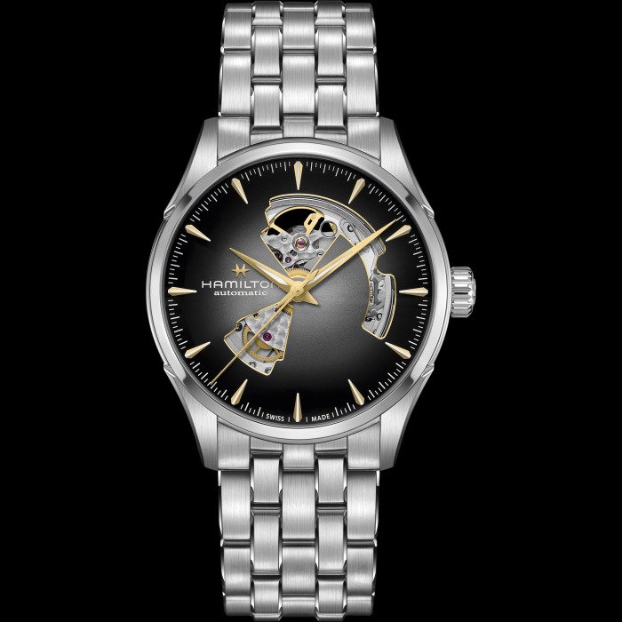 ジャズマスター  オープンハート  シルバー  42mm  H32705180