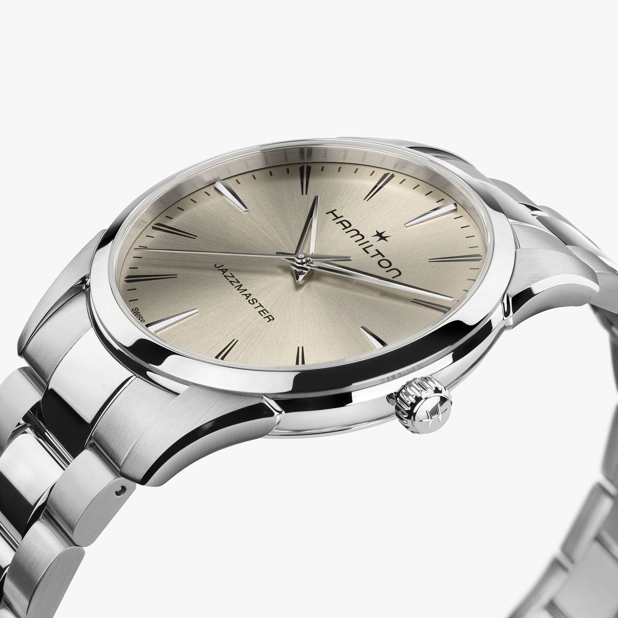 ジャズマスター  クォーツ 40mm ベージュ H32461121