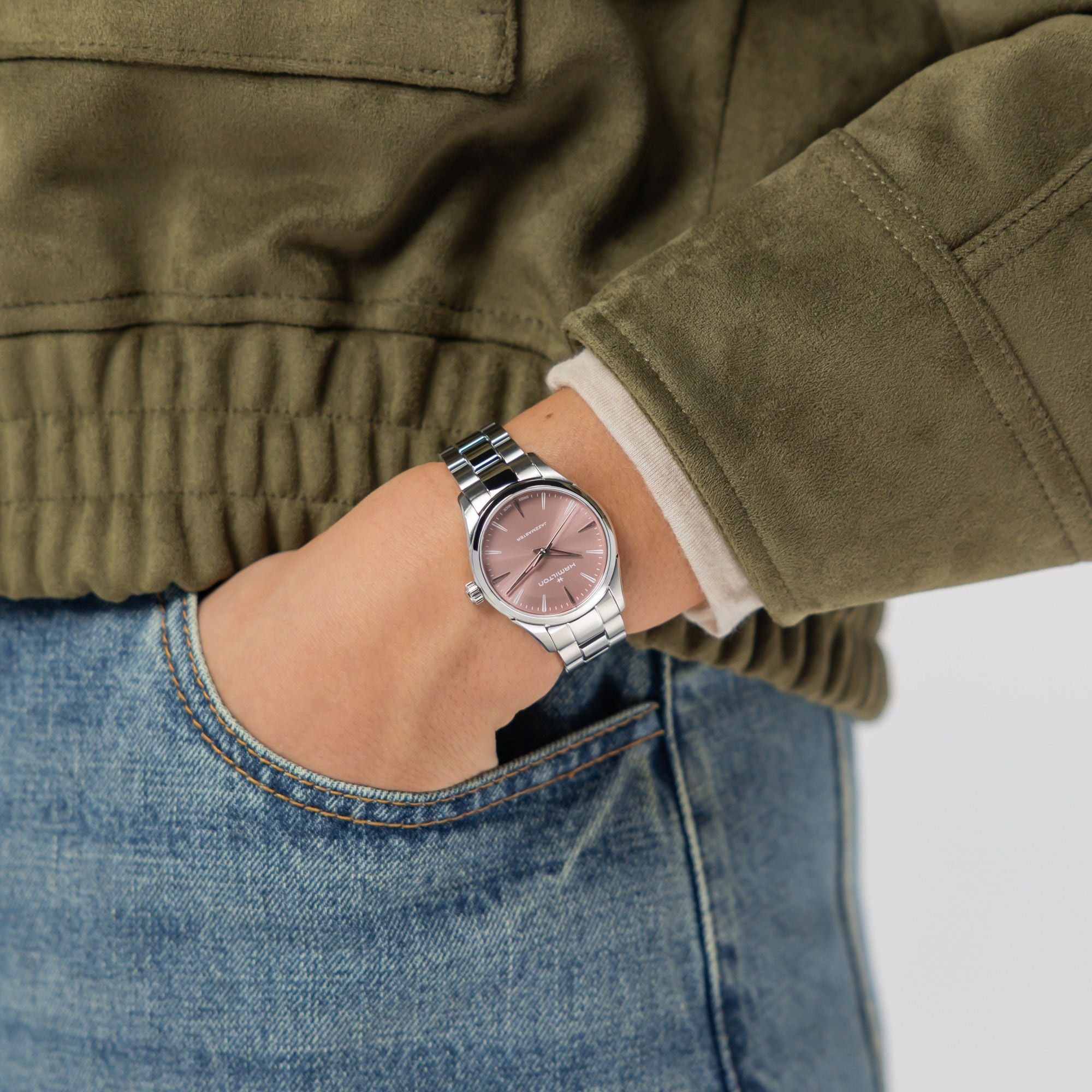 ジャズマスター クォーツ 32mm ピンク H32301171