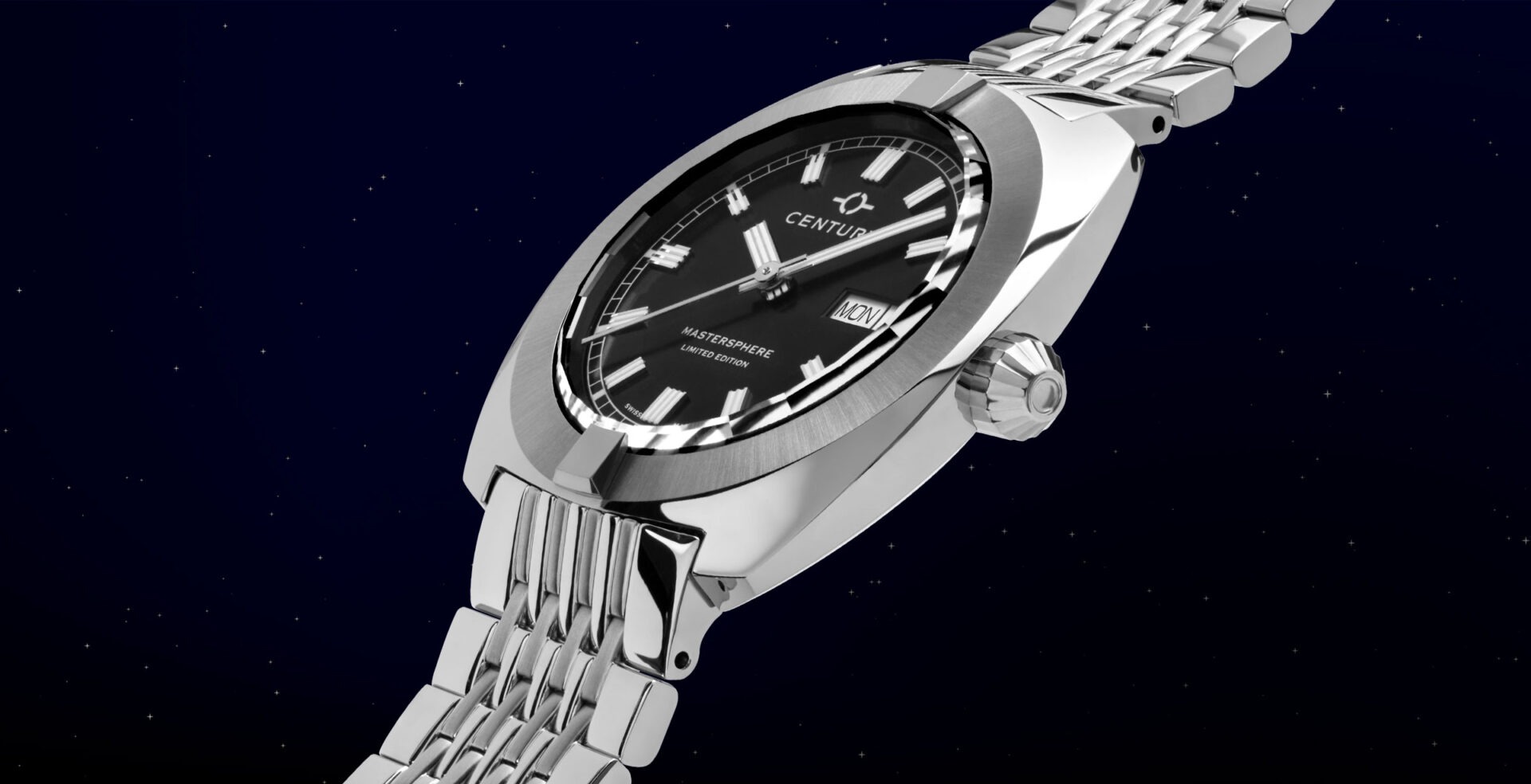 センチュリー  マスタースフィア  メタリックブラック  36.9mm  VAC.S.V.50i.S.S1