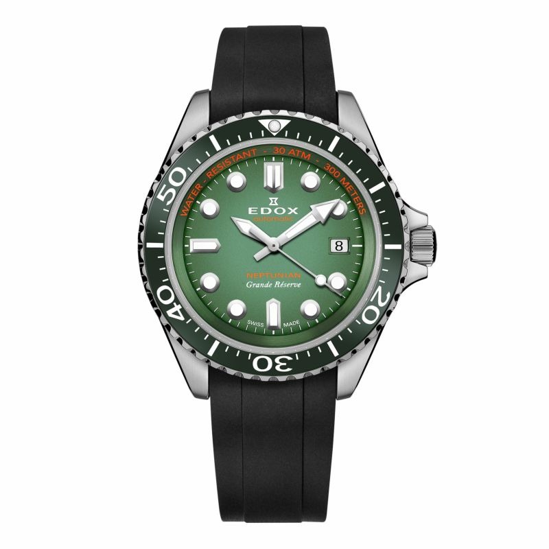 ネプチュニアン グランデ リザーブ デイト オートマティック  グリーン  42mm  80801-3VCA-VDN