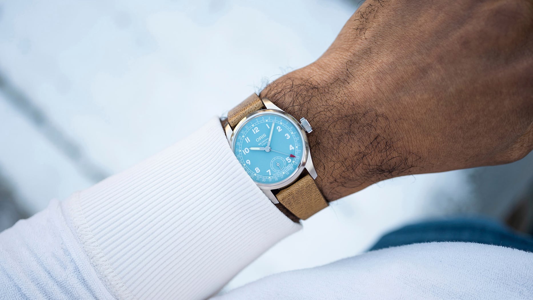 ビッグクラウン キャリバー473  38mm  ブルー　01 473 7786 4065-07 5 19 22FC