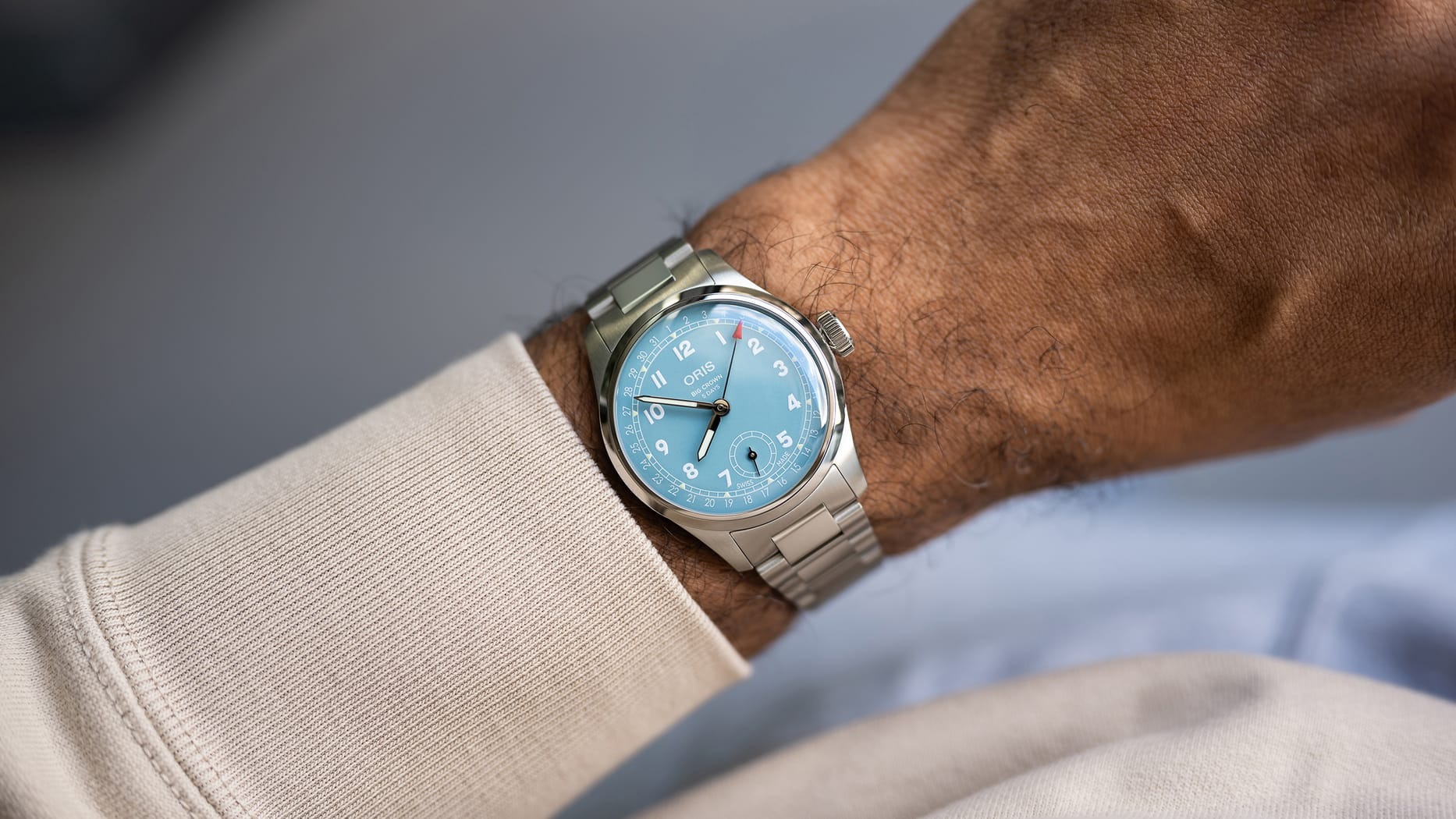  ビッグクラウン ポインターデイト  キャリバー473  38mm  ブルー  01 473 7786 4065-07 8 19 06