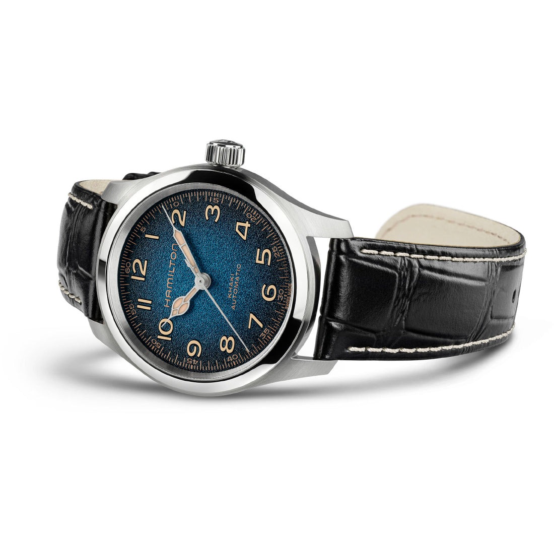 カーキ フィールド マーフ オート  38mm  ディープブルー H70405740