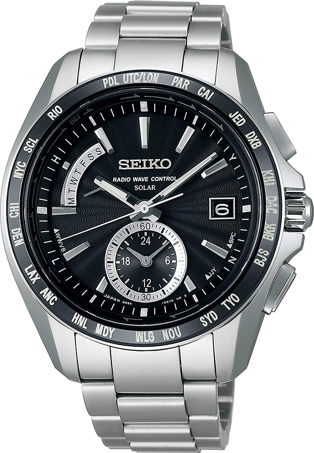 セイコー ブライツ メカニカル クロノグラフ SDGZ003 SS ブラック 【丸万質舗】 - ブランド腕時計