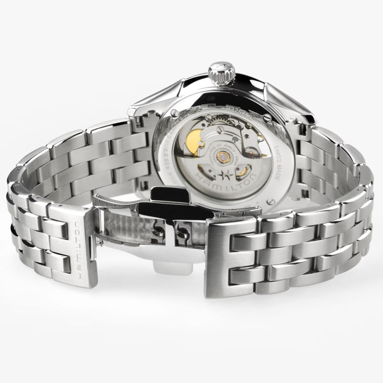 ハミルトン ジャズマスター オープンハート 40mm スモーキーシルバー SSブレス H32675181