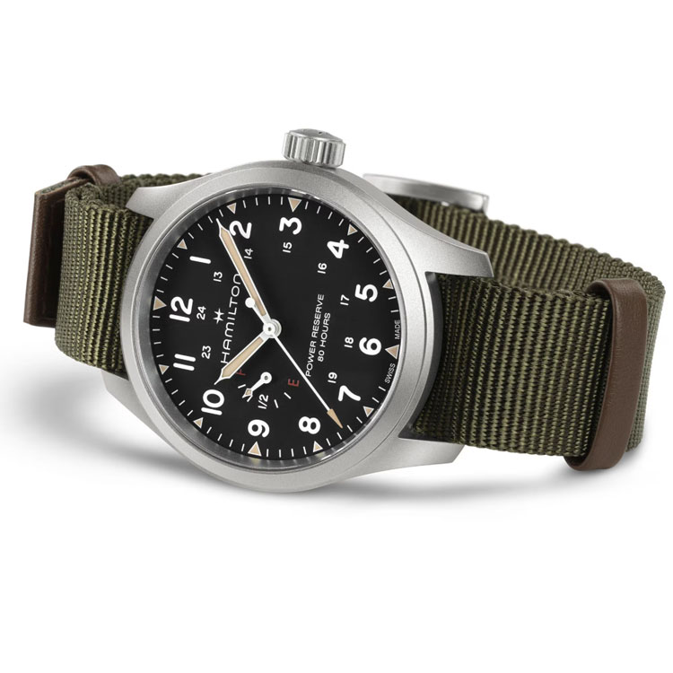 ハミルトン カーキ フィールド メカ パワーリザーブ 手巻 40mm NATOストラップ H69509930