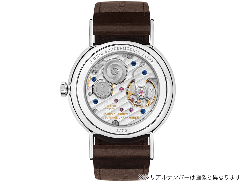 ノモス ラドウィッグ 35mm エナメルホワイト 青柳 日本限定モデル NM205.S5