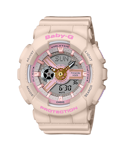 BABY-G　ベビージー　CASIO　カシオ　おすすめ　レディース腕時計　BA-110PKC-4AJR　ピカチュウ　ポケモン