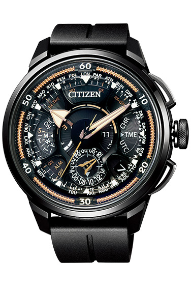 CITIZEN　シチズン　サテライトウェーブ　限定　ブラック　ラバー　チタン　GPS　衛星電波　電波時計　ラバー　ブラック　限定　普段使い