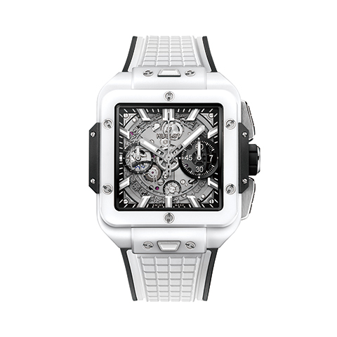 ウブロ　HUBLOT  紳士　821.HX.0170.RX   紳士時計　SQUARE BANG UNICO WHITE CERAMIC     スクエア・バン ウニコ ホワイトセラミック メンズ　メンズウォッチ　高級腕時計　 MEN’S 時計　メンズモデル　横浜髙島屋　高島屋横浜　横浜高島屋　高島屋横浜　yokohamatakashimaya takashimayayokohama yokohama ヨコタカ　横浜駅　横浜　横浜西口　ヨコハマタカシマヤ　タカシマヤ　時計売場　時計　正規品　正規販売店　神奈川県