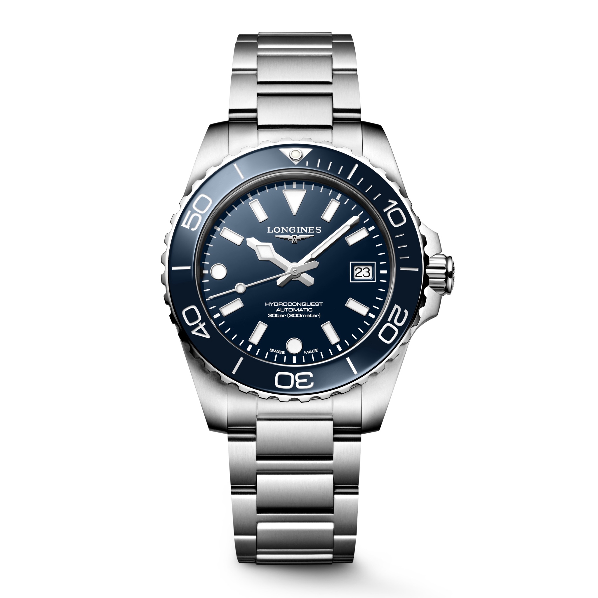 L3.779.4.96.6 Hydroconquest ハイドロコンクエスト ロンジン　LONGINES  紳士　紳士時計　メンズ　メンズウォッチ　腕時計　高級時計　時計　メンズモデル　横浜髙島屋　高島屋横浜　横浜高島屋　高島屋横浜　yokohamatakashimaya takashimayayokohama yokohama ヨコタカ　横浜駅　横浜　横浜西口　ヨコハマタカシマヤ　タカシマヤ　時計売場　時計　正規品　正規販売店　神奈川県