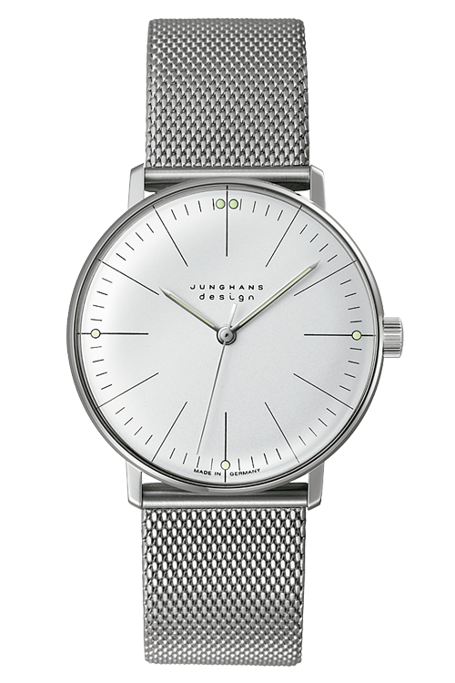 ユンハンス（JUNGHANS）「マックス・ビル（max bill）」は、時をシンプルに美しく表現したドイツデザインの傑作。誕生日や就職、結婚記念日など、人生の節目に贈る特別な腕時計として人気の高いコレクションです。控えめながら深い存在感を放つデザインは、長く愛用できる一生もの。東京でユンハンスのプレゼントを選ぶなら阪急メンズ東京へ。都内最大級の展示数を誇り、贈り物にふさわしいマックス・ビルを実際に手に取ってご覧いただけます。  ユンハンス（JUNGHANS）「マックス・ビル（max bill）」は、ドイツ・バウハウスの哲学を継承した機能美とミニマルデザインの腕時計コレクション。無駄のないフォルムと高い視認性で、時代を超えて愛される名作。東京でユンハンスのマックス・ビルを購入するなら阪急メンズ東京がおすすめ。都内最大級の展示数を誇り、手巻き・自動巻き・クロノスコープなど幅広いラインナップをご覧いただけます。