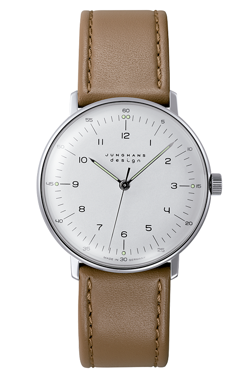 ユンハンス　JUNGHANS　max bill by junghans hand wind　027 3701 02ユンハンス（JUNGHANS）の「マックス・ビル（max bill）」シリーズは、ドイツ・バウハウスの精神を受け継ぐミニマルで上品なデザインが魅力の腕時計。男女問わず使いやすく、ペアウォッチや記念日のギフトにも最適です。シンプルながら個性を感じる造形は、贈る相手のライフスタイルに静かに寄り添う一本。東京でユンハンスのプレゼントをお探しなら阪急メンズ東京へ。都内最大級の展示数を誇り、豊富なマックス・ビルコレクションから最適な1本をお選びいただけます。 