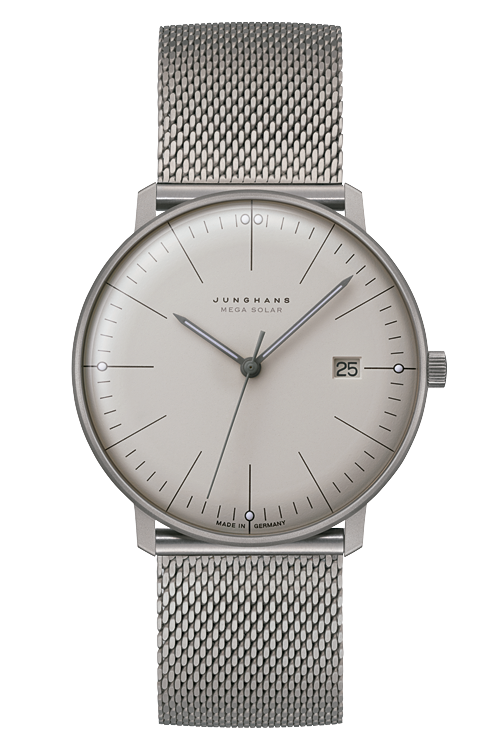 ユンハンス（JUNGHANS）「マックス・ビル（max bill）」は、時をシンプルに美しく表現したドイツデザインの傑作。誕生日や就職、結婚記念日など、人生の節目に贈る特別な腕時計として人気の高いコレクションです。控えめながら深い存在感を放つデザインは、長く愛用できる一生もの。東京でユンハンスのプレゼントを選ぶなら阪急メンズ東京へ。都内最大級の展示数を誇り、贈り物にふさわしいマックス・ビルを実際に手に取ってご覧いただけます。  ユンハンス（JUNGHANS）「マックス・ビル（max bill）」は、ドイツ・バウハウスの哲学を継承した機能美とミニマルデザインの腕時計コレクション。無駄のないフォルムと高い視認性で、時代を超えて愛される名作。東京でユンハンスのマックス・ビルを購入するなら阪急メンズ東京がおすすめ。都内最大級の展示数を誇り、手巻き・自動巻き・クロノスコープなど幅広いラインナップをご覧いただけます。
