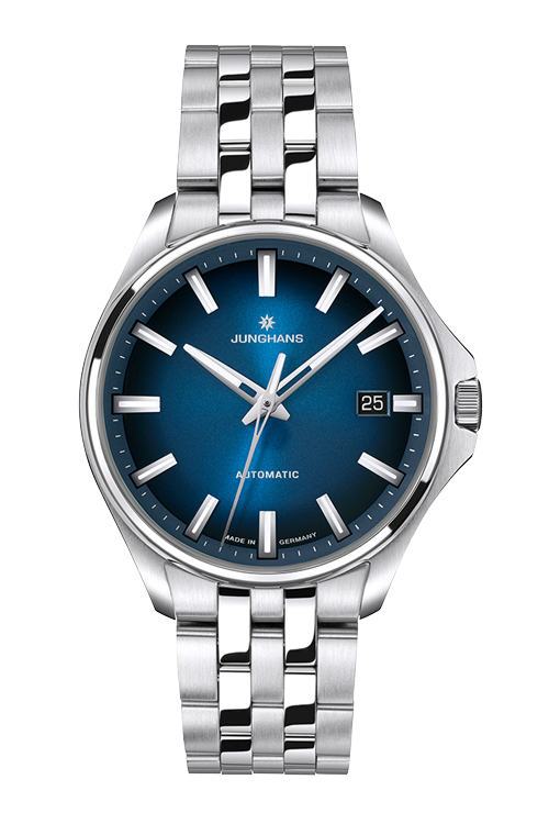 Meister S Automatic 36　27 4582 44　初めての機械式腕時計にもおすすめのJunghans（ユンハンス）FORM（フォーム）シリーズ。主張しすぎないデザインと薄型ケースがスーツスタイルにも自然に馴染み、シンプルながらも確かな存在感を放ちます。見やすさ・軽さ・着け心地のバランスが優れ、ドイツ時計の実用性と美しさを実感できる一本です。日常に寄り添う「上質な道具」としての魅力を備え、ビジネスからオフシーンまで幅広く活躍。東京でユンハンスを選ぶなら、阪急メンズ東京 FORTUNE TIMEが正規販売店としておすすめです。