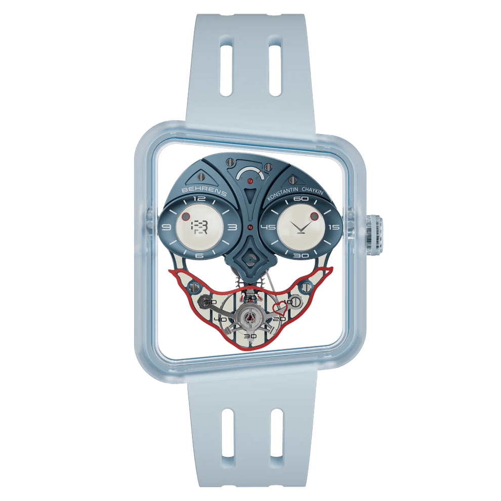 ベーレンス BEHRENS×Konstantin Chaykin Ace of Heart トランプのハートエースをモチーフにした独創的な文字盤デザインの機械式腕時計 カーボンケースと立体ダイヤルが特徴のコラボレーションモデル BHR033SABL