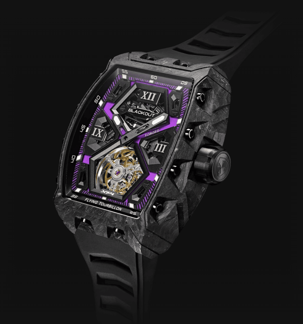 XP1 Tourbillon LT Black / BOXP1TBLTCUV「BLACKOUT WATCHES XP1 Tourbillonが登場|初めてのトゥールビヨンでも安心できるデザインとクオリティ」