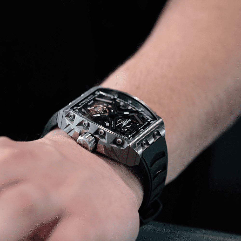 XP1 Tourbillon Titanium Black / BOXP1TBTIBK「ファッション感度の高い若年層から支持されるBLACKOUT WATCHES｜日本初登場のXP1で新しい時計スタイルを」