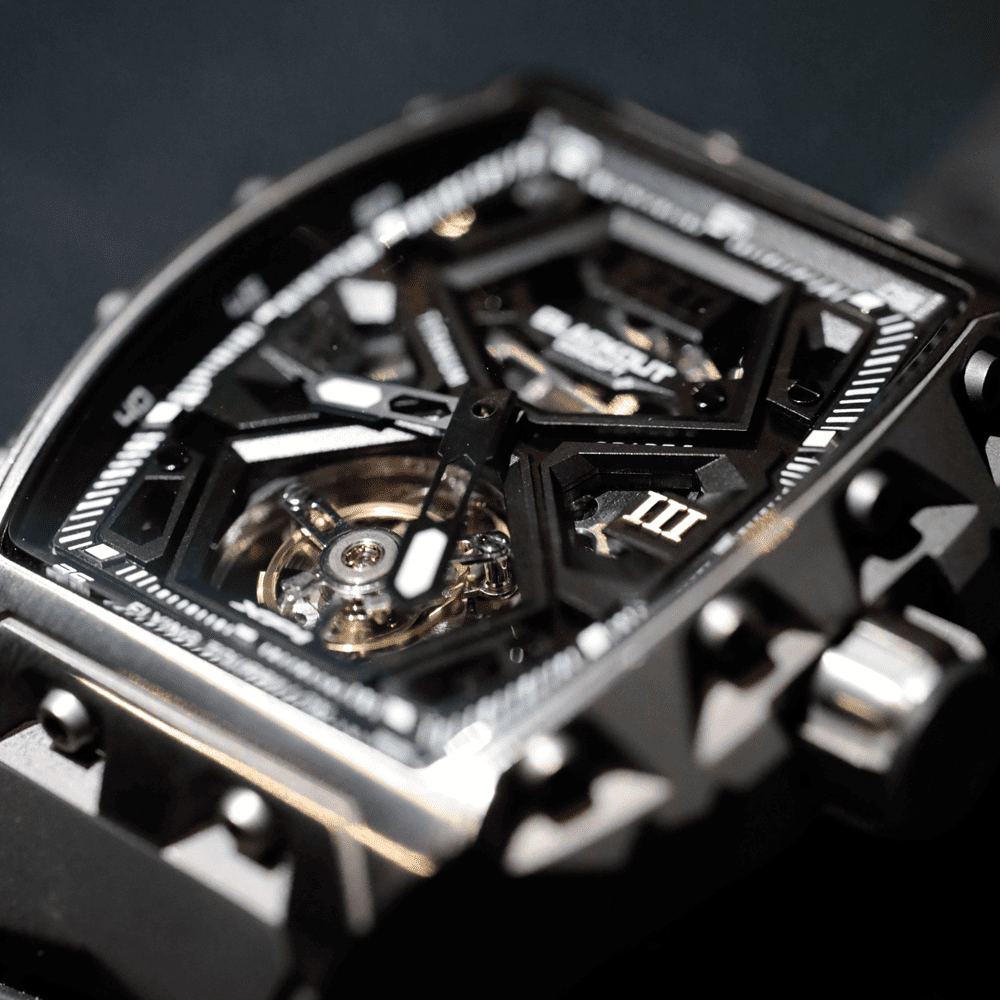 BLACKOUT WATCHES XP1 Tourbillon Titanium Black / BOXP1TBTIBK「ファッション感度の高い若年層から支持されるBLACKOUT WATCHES｜日本初登場のXP1で新しい時計スタイルを」