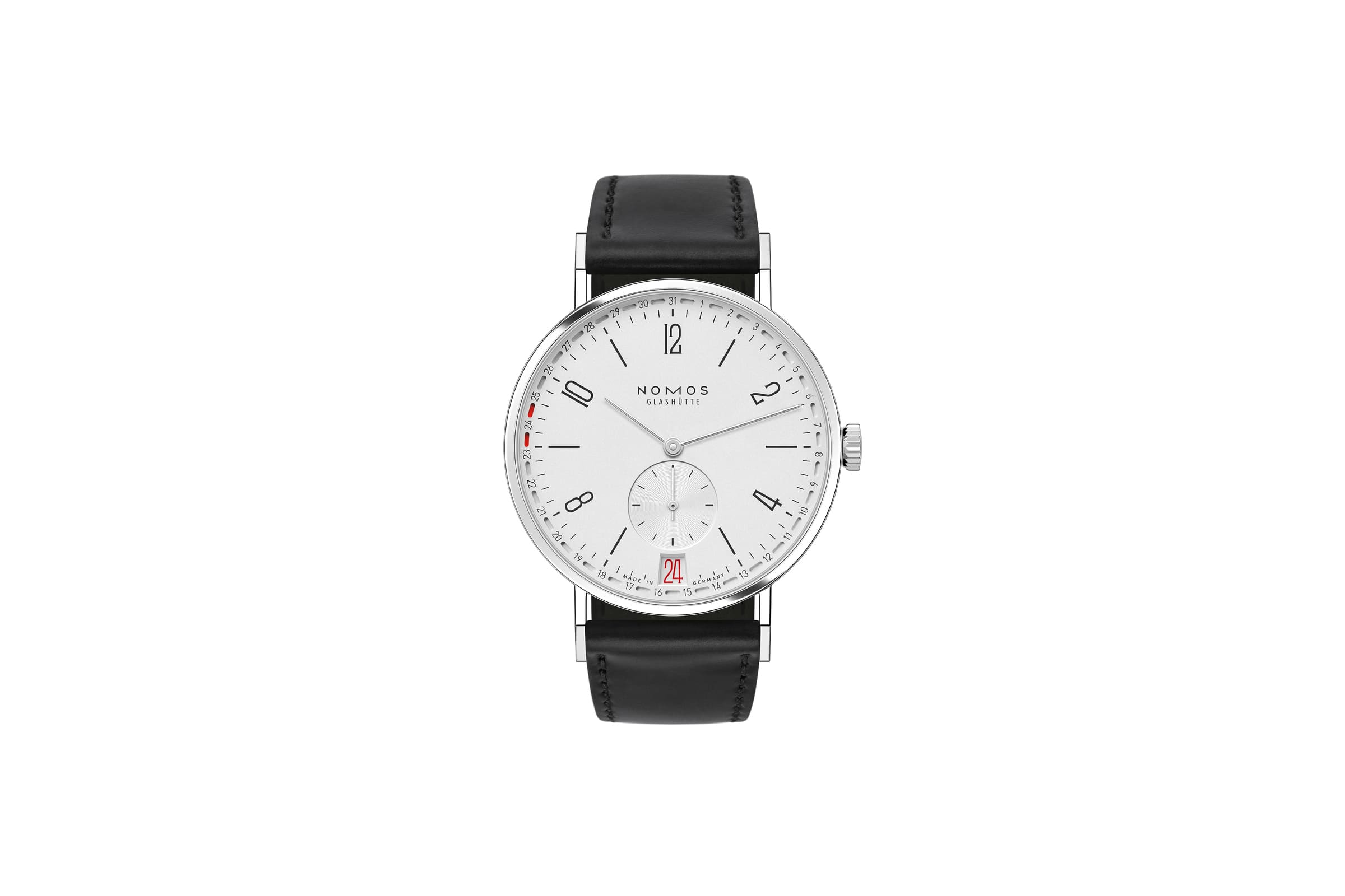 タンジェント　2デイト NM135 NOMOS Glashütte（ノモス グラスヒュッテ）Tangente（タンジェント）は、初めての本格的な機械式腕時計としても最適な逸品。無駄を削ぎ落とした視認性の高いダイヤルとしっかりした工作精度により、機械式の美しさを素直に体感できる入門向けの名作です。将来的なメンテナンスや価値継承も見据えた一生モノ候補。