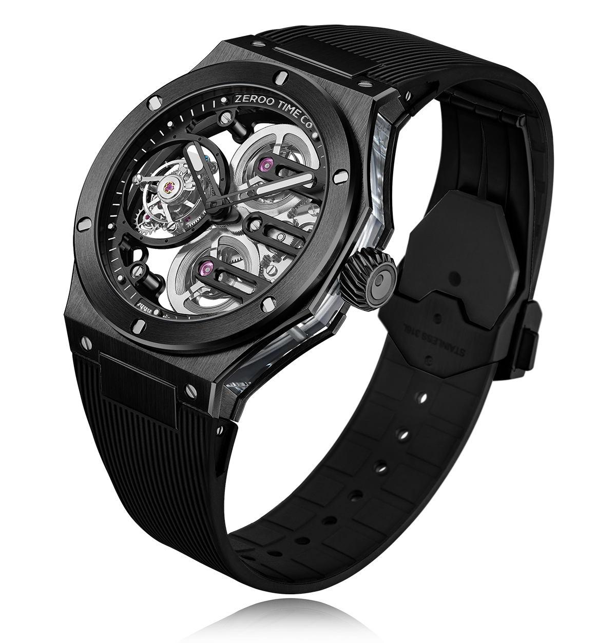  阪急メンズ館　ZEROO ゼロ　ゼロタイム　ZERO トゥールビヨン　高級時計　機械式時計　腕時計　ラグスポ　手巻き　スケルトン時計　複雑時計　メンズ腕時計