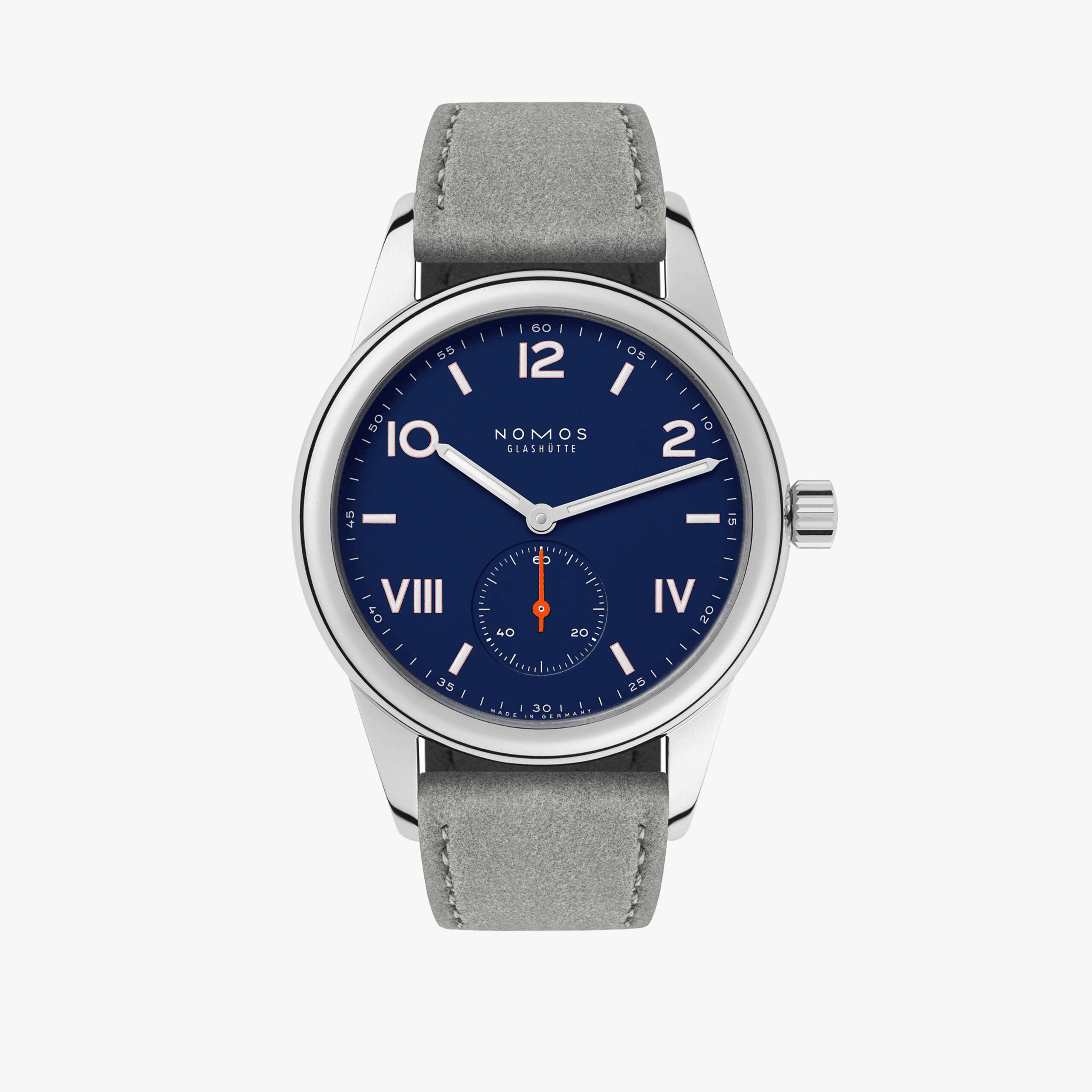 NOMOS Glashütte Club Campus night sky NM719.GB。夜空を思わせる深いブルーダイアルの機械式腕時計。ノモスのクラシックなデザインと現代的な美しさを融合した男女兼用モデル。
