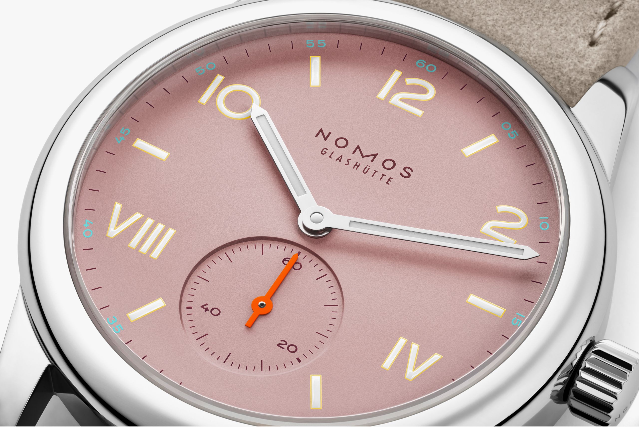 NOMOS クラブ キャンパス フルローズ アップ画像 NOMOSGLASHÜTTE＋FORTUNE TIME 表参道ヒルズ店