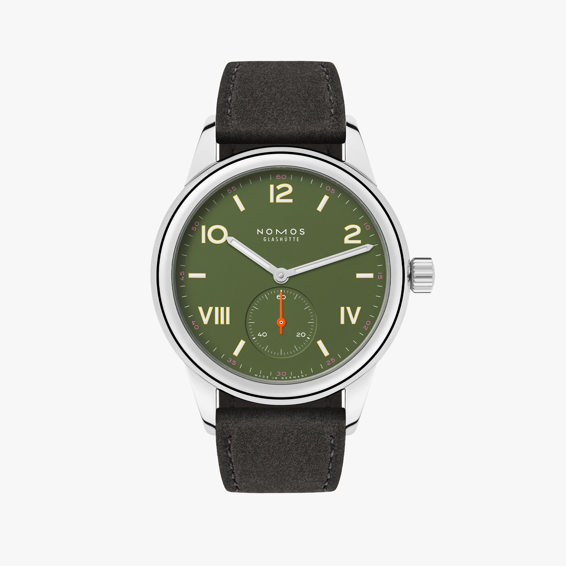 NOMOS クラブ キャンパス オールオリーブ 正面画像 NOMOSGLASHÜTTE＋FORTUNE TIME 表参道ヒルズ店