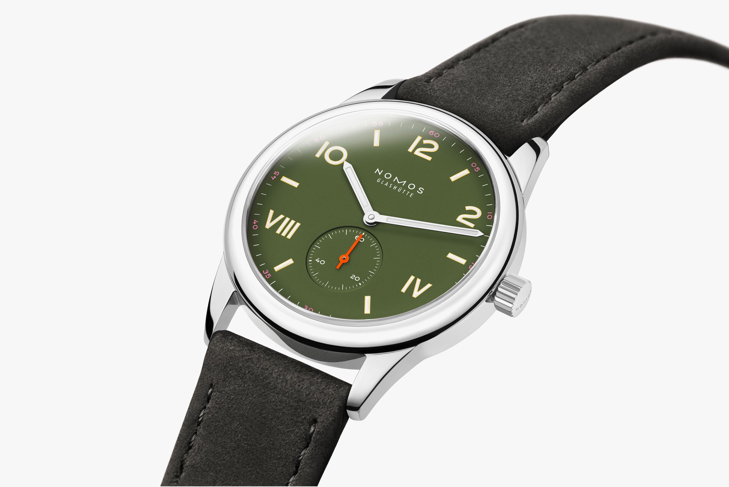 NOMOS クラブ 38 キャンパス オールオリーブ 全体画像 NOMOSGLASHÜTTE＋FORTUNE TIME 表参道ヒルズ店