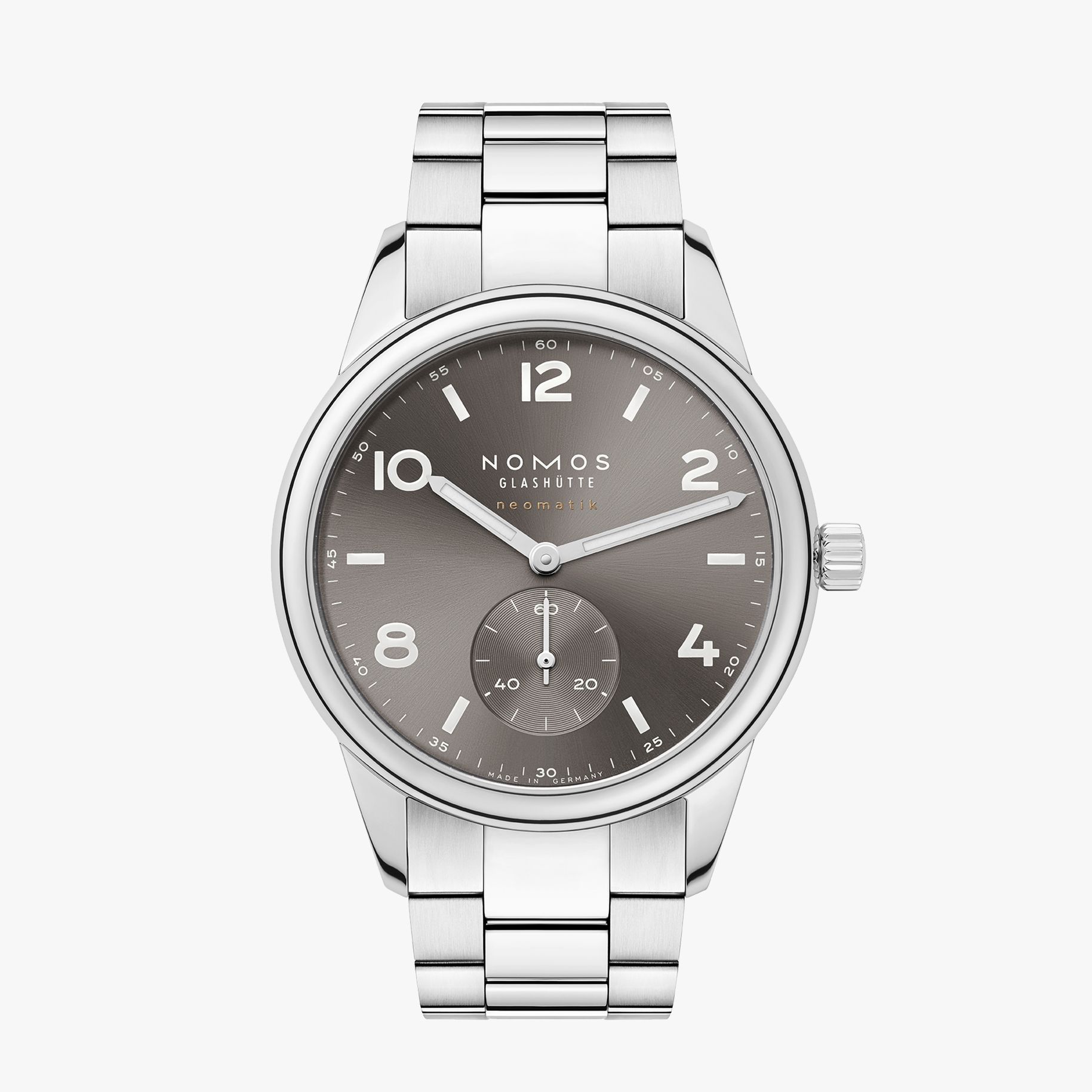 NOMOS クラブ ・スポーツ ネオマティック 39 スモーク 正面画像 NOMOSGLASHÜTTE＋FORTUNE TIME 表参道ヒルズ店