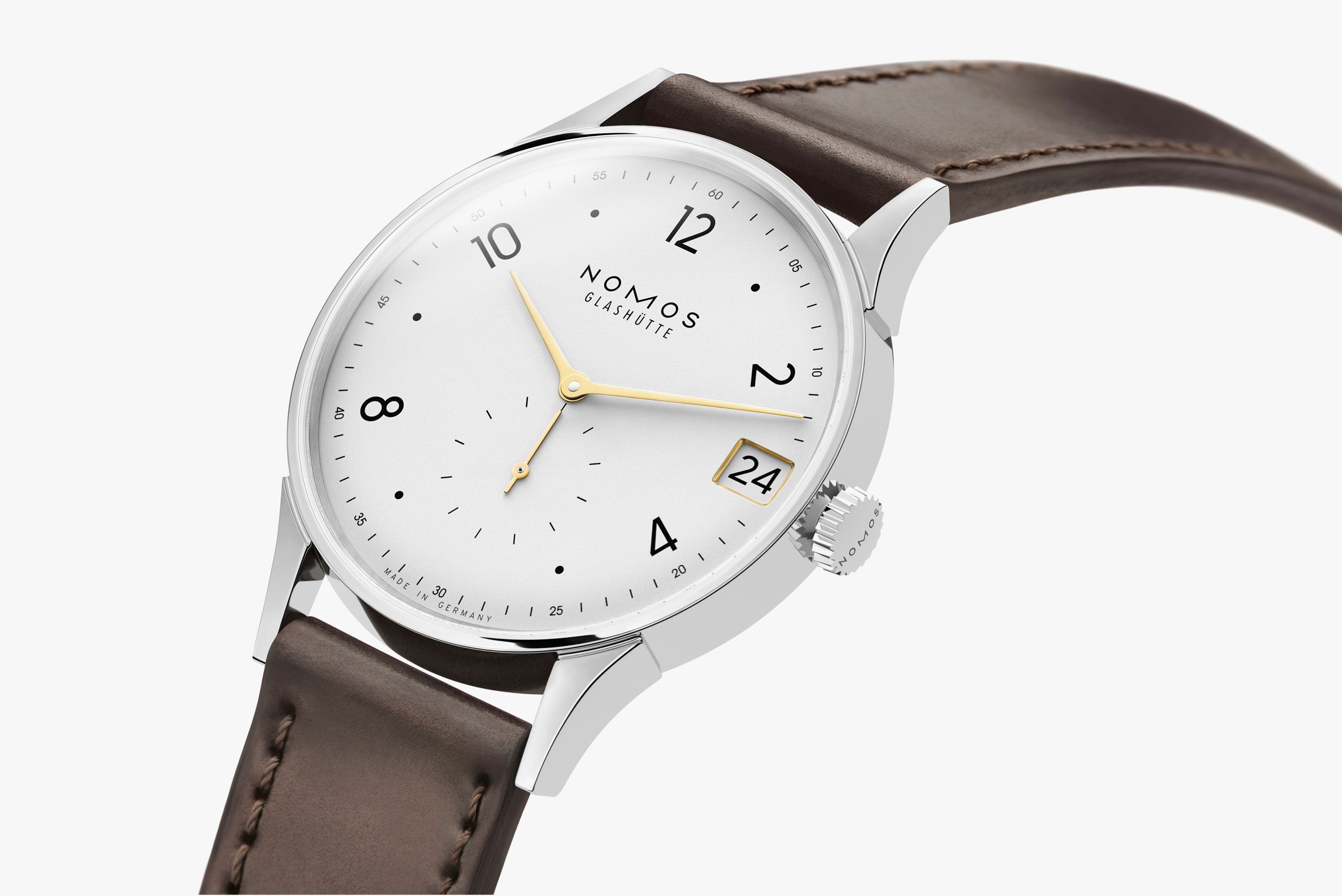 NOMOS ミニマティック 39 デイト ゴールド 全体画像 NOMOSGLASHÜTTE＋FORTUNE TIME 表参道ヒルズ店