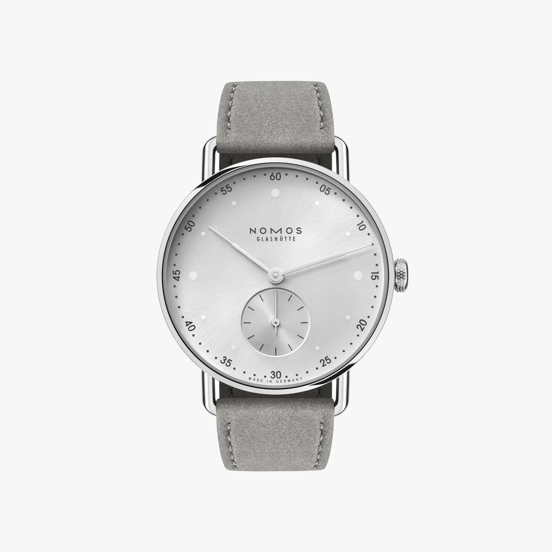 NOMOS メトロ 33 オールシルバー 正面画像 NOMOSGLASHÜTTE＋FORTUNE TIME 表参道ヒルズ店