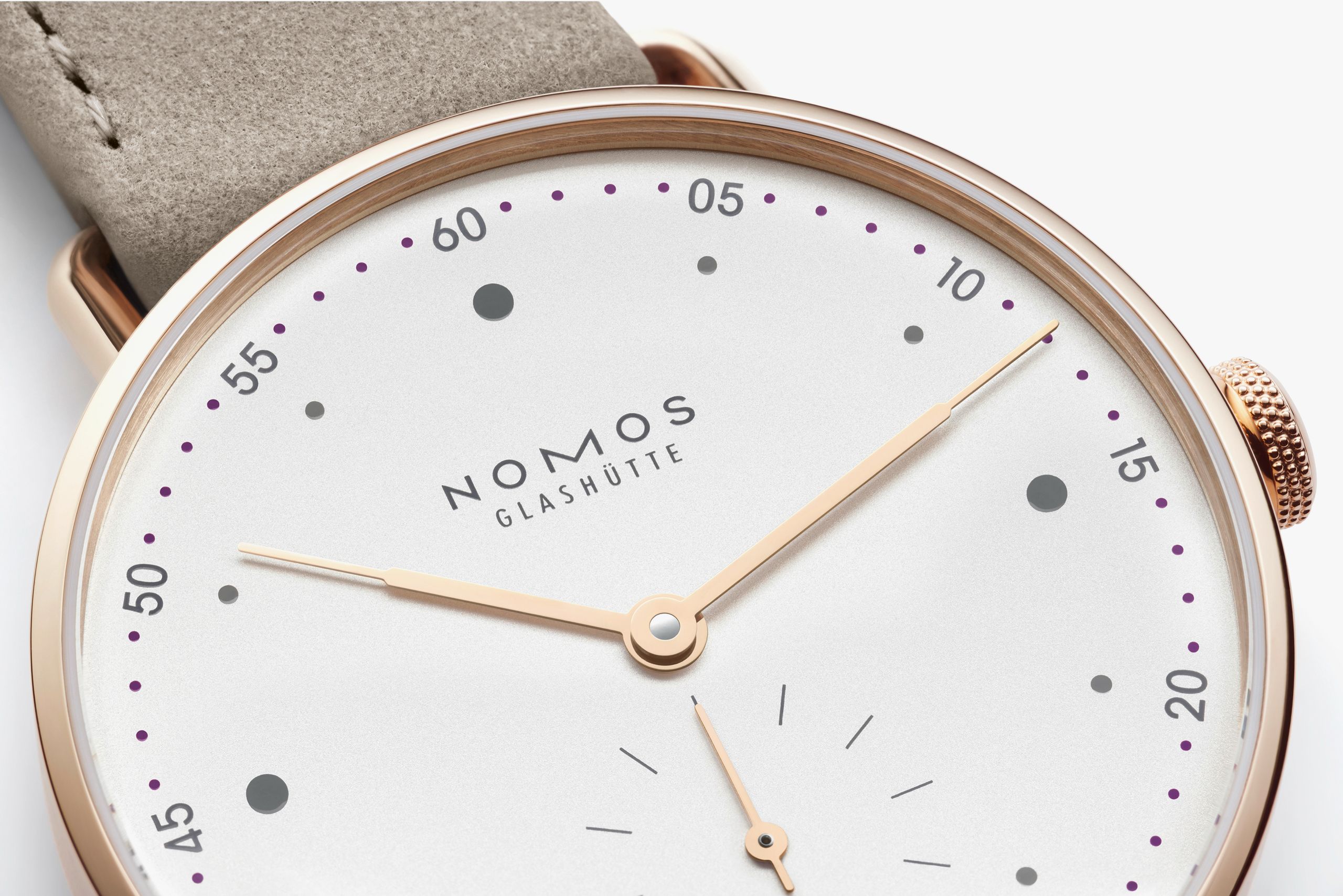 NOMOS メトロ 33 ローズゴールド アップ画像2 NOMOSGLASHÜTTE＋FORTUNE TIME 表参道ヒルズ店